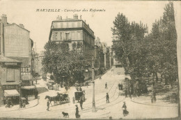 CPA-13- Marseille - Carrefour Des Réformés - Franchise Militaire *2 Scans - Estación, Belle De Mai, Plombières