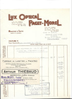 12 Docs 1922-54 / 39 MOREZ / Fabrique Lunettes JOBEZ THIEBAUD NICOLE COOK COLIN PAGET MOREL LAMY LIZON BOISSEAU... - 1900 – 1949