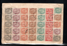 1912 , 35 Timbres 1 C. A 10 C. , " ALEXANDRIE-EGYPTE   " Lettre Recommandee Pour Allemagne, Dt. Orientbank    #1730 - Covers & Documents