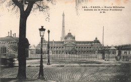 FRANCE - Paris - Ecole Militaire - Entrée De La Place Fontenoy J H - Vue Face à L'entrée - Carte Postale Ancienne - Education, Schools And Universities