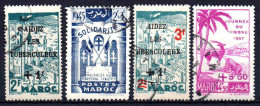 Maroc - 1945 - Divers - N° 238/239/240/244   - Oblit - Used - Used Stamps