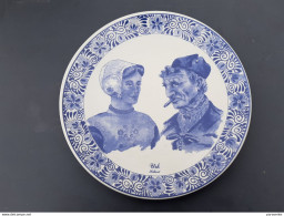 Assiette Le COUPLE Bleu De DELFT - Delft (NLD)