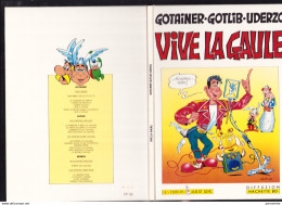 ASTERIX : Album Cartonné Caricature VIVE LA GAULE Editions A&R 1988 - Asterix