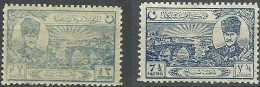 Turkey; 1924 Lausanne Treaty Of Peace 7 1/2 K. "Offset On Reverse" ERROR - Unused Stamps