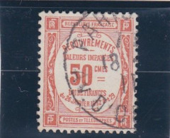 FRANCE - 1908/1925 - TAXE - N° 47 - 50 C ROUGE - OBLITERE - 1859-1959 Oblitérés