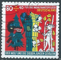ALLEMAGNE ALEMANIA GERMANY DEUTSCHLAND BUND 2020 WOLF&SEVEN LITTLE GOATS DANGER OF THE WOLF S/A MI 3526 YT 3304 SN B1166 - Oblitérés