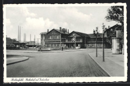 AK Bitterfeld, Bahnhof Mit Industrie,   - Bitterfeld