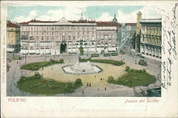 MILANO - PIAZZA DEL DUOMO - EDIZ. DE MURMANN - SPEDITA 1906 (20472) - Milano