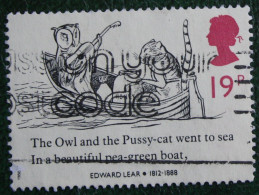 Edward Lear Cartoon Cat Bird Duck Owl (Mi 1170 1173 1988 Used Gebruikt Oblitere ENGLAND GRANDE-BRETAGNE GB GREAT BRITAIN - Used Stamps