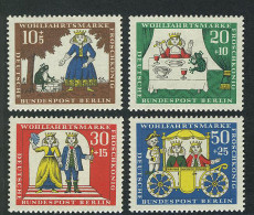 295-298 Wofa Märchen Der Brüder Grimm 1966 Froschkönig, Satz ** Postfrisch - Unused Stamps