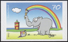 3295 Ottifant Selbstklebend NEUTRALE Folie, 10 Einzelmarken, Alle ** - Unused Stamps