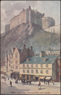 Großbritannien: AK Edinburgh - The Grassmarket And Castle, BOURNEMOUTH 2.12.1905 - Autres & Non Classés