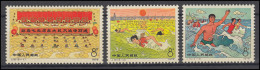 China 1288-1290 Schwimmfest In Jangtse 1976, 3 Werte, Satz ** / MNH - Andere & Zonder Classificatie