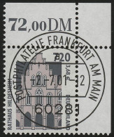 2197 SWK 720 Pf/3,68 Euro Ecke Or VS-O FfM - Used Stamps