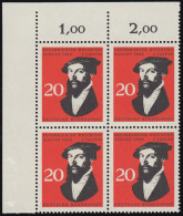 439 Reformierter Weltbund Calvin ** Eck-Vbl O.l. Zähnung 0-8 - Unused Stamps