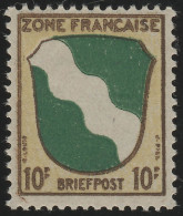 Französische Zone Allg. 5y Wappen Rheinland 10 Pf., ** Postfrisch - Amtliche Ausgaben