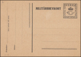 Militärpost MILITÄRBREVKORT FÄLTPOST Ohne Zudruck, ** - Postwaardestukken