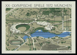 Block 7 Olympiapark - Olympia-Stadion 1972, Postfrisch ** - Nuovi