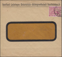 89I Neues Rathaus Mit PLF I C Mit Cedille Auf Fensterbrief SAARBRÜCKEN 7.10.1924 - Brieven En Documenten