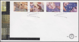 Niederlande: Weihnachten 1996, 4 Werte Auf Schmuck-FDC 26.11.96 - Christianity