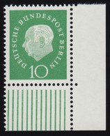 183 Heuss 10 Pf Ecke Ur ** Postfrisch - Unused Stamps