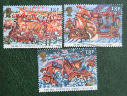 Spanish Armada Boat Ship Shiff (Mi 1156-1157 1159) 1988 Used Gebruikt Oblitere ENGLAND GRANDE-BRETAGNE GB GREAT BRITAIN - Gebraucht