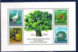 Bulgarie - (1985) - BF  Protection De La Faune Et De La Flore -   Neufs** - MNH - Blocs-feuillets