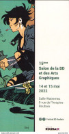 Marque Page Salon BD De ROUBAIX 2022 Par LEBON - Bookmarks