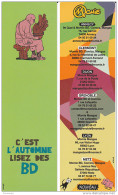 Marque Page BD Librairie MOMIE FOLIE Par ALFRED C'est L'automne Lisez Des Bd (fond Vert) (spirou) - Bookmarks