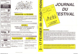 Programme Salon BD HAUBOURDIN 1988 Avec Petite Illustration TINTIN Et MRGERIN - Autres & Non Classés