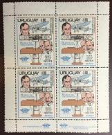 Uruguay 1979 Wright Brothers Flight Anniversary Aircraft Block MNH - Uruguay