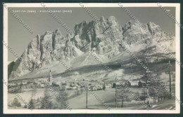 Belluno Cortina D'Ampezzo Nevicata Foto Cartolina LQ9110 - Belluno