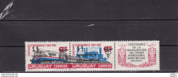 Uruguay (1969) 1972 Parcel Post, Railways Overdruk - Railways With Tab MNH** - Treni