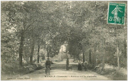 16 MANSLE. Cycliste Avenue De La Chaussée 1910 - Mansle