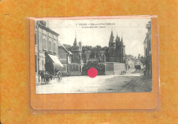 3-2024 - SOMME - 80 - CORBIE - Château Et Rue Faidherbe - Guerre 14 - Carte Allemande  - Censure Anglaise - Corbie