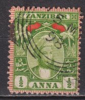 Timbre Oblitéré De Zanzibar De 1896 YT 27 MI 25 - Zanzibar (...-1963)