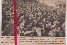 Oorlog Guerre 14/18 - Hippodrome De Karlshorst - Renbaan - Orig. Knipsel Coupure Tijdschrift Magazine - 1917 - Non Classés