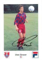 Fußball-Autogrammkarte AK Uwe Grauer KFC Uerdingen 05 97-98 FC Bayer Hamm Büderich Werl Borussia Dortmund SSV Ulm 1846 - Autografi