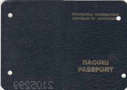 Passeport,passport,pasaporte, Reisepass,Macedonia - Visas... - Historische Documenten