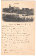 Postkarte Güstrow -Dom, S/w, 1899, Orig. Gelaufen Innerorts, II- - Güstrow