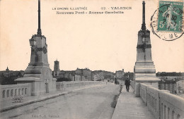 VALENCE Nouveau Pont Gambetta  (scan Recto-verso) PFRCR00072 P - Valence