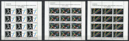 España 1989. Edifil 3025-27 X 12 (MP 3-5) ** MNH. - Blocs & Feuillets