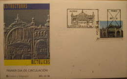 FDC Barcelona 1996.- Mercado Central De La Plaza De Lanuza Zaragoza - FDC