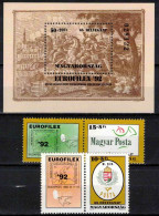 ** Hongrie 1992 Mi 4210-11+Bl.221 (Yv 3385-6+BF 221), (MNH)** - Nuevos