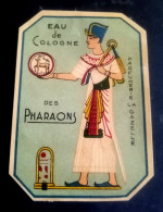 Egypt 1940's, V Rare Eau De Cologne Des Pharaons Label By LA Gazelle - Labels