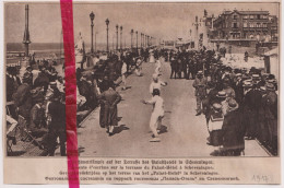 Scheveningen - Schermen, Wedstrijden Op Terras Palast Hotel - Orig. Knipsel Coupure Tijdschrift Magazine - 1917 - Non Classés