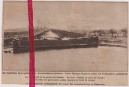 Oorlog Guerre 14/18 - Kanaal In Vlaanderen- Orig. Knipsel Coupure Tijdschrift Magazine - 1917 - Zonder Classificatie