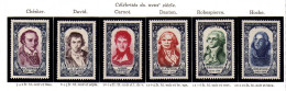 France - (1950) - Celebrites Du XVIIIeme Siecle - Neufs - Sans Gomme - No Gum - Unused Stamps