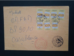 Maroc - Morocco - Marruecos - 2010 - Lettre Avec 7 Vignettes Type 1 - N°2 - Morocco (1956-...)