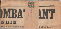 1930 - BANDE ENTIER SUR JOURNAL COMPLET "LA CROIX DU COMBATTANT" De BORDEAUX => ETAULIERS (GIRONDE) - Striscie Per Giornali